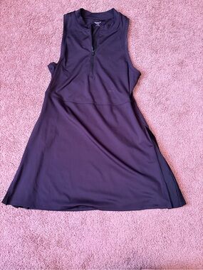 Old Navy Black Sleeveless Zip-Front Mini Dress
